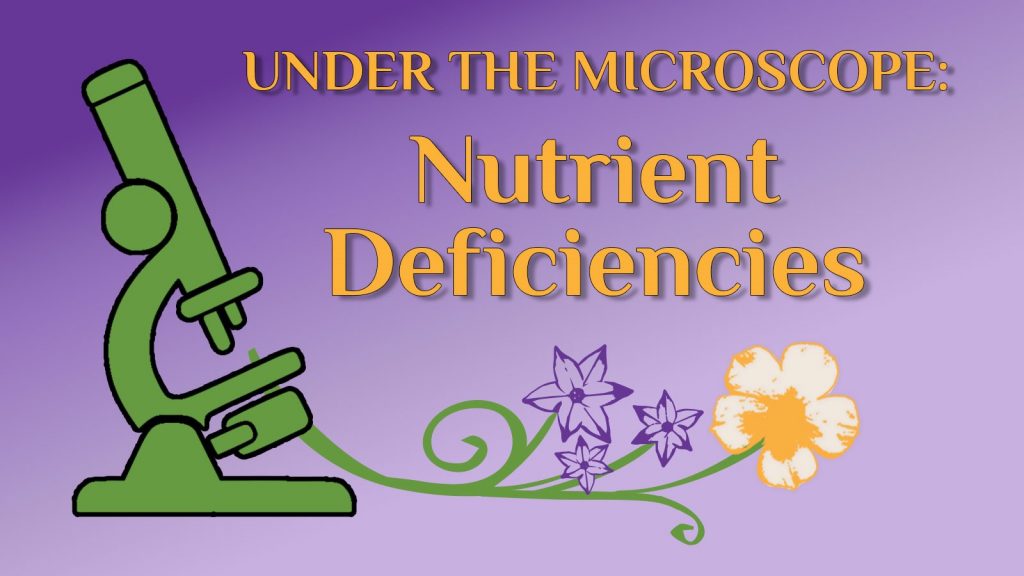 nutrient deficiency placard